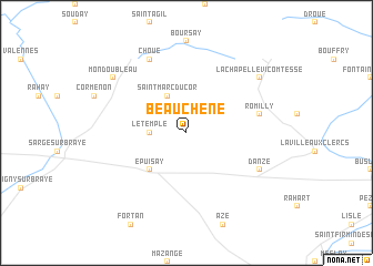 map of Beauchêne