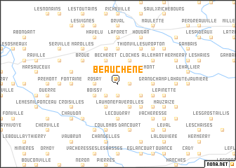 map of Beauchêne