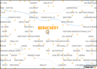 map of Beauchery