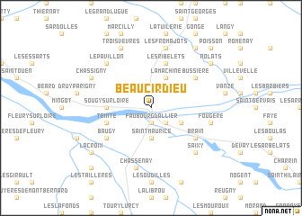 map of Beaucirdieu