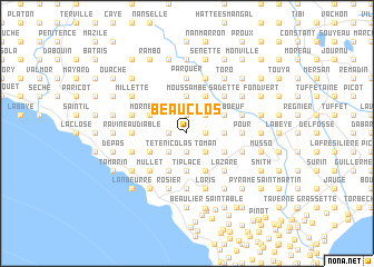 map of Beauclos