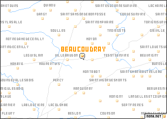 map of Beaucoudray