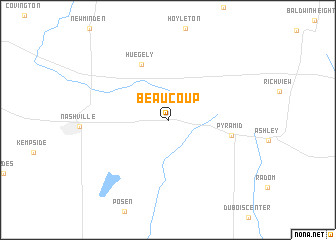 map of Beaucoup