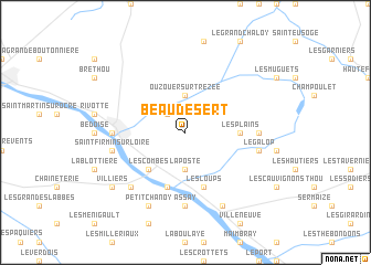 map of Beau Désert