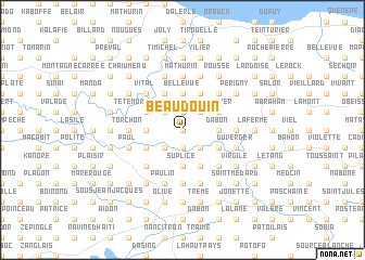 map of Beaudouin