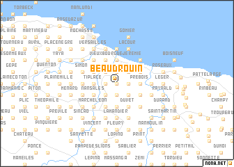 map of Beaudrouin