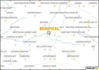 map of Beauficel