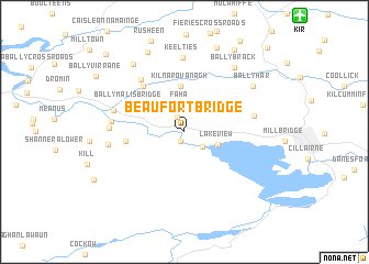 map of Beaufort Bridge