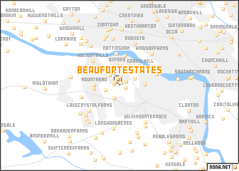 map of Beaufort Estates