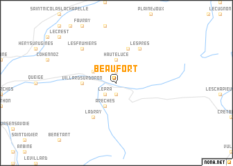 map of Beaufort