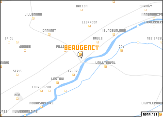 map of Beaugency