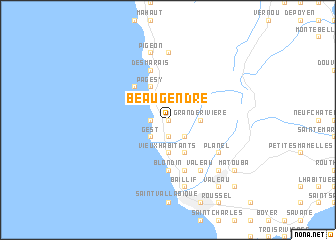 map of Beaugendre