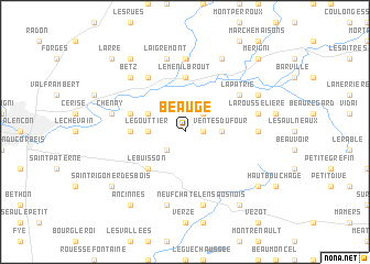 map of Beauge