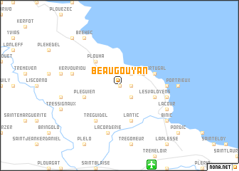 map of Beaugouyan