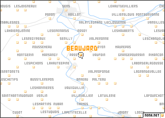 map of Beaujard