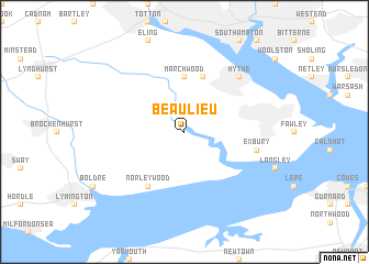 map of Beaulieu