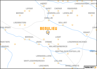 map of Beaulieu