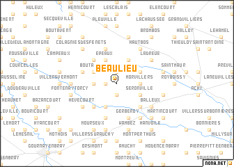 map of Beaulieu