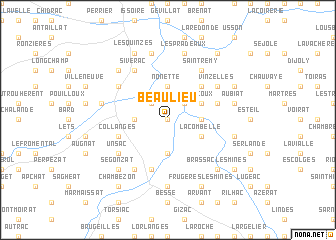 map of Beaulieu