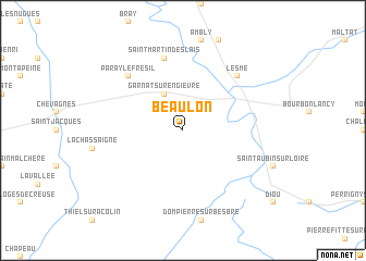 map of Beaulon