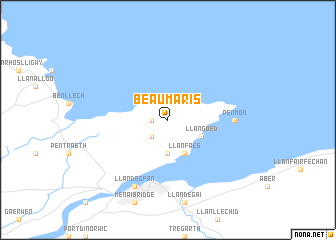 map of Beaumaris