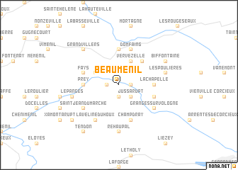 map of Beauménil