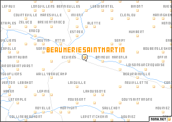 map of Beaumerie-Saint-Martin