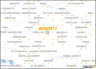 map of Beaumetz