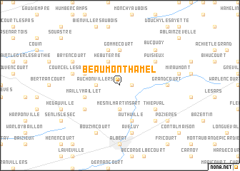 map of Beaumont-Hamel