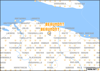 map of Beaumont