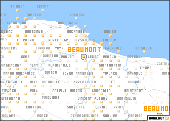 map of Beaumont