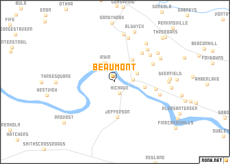 map of Beaumont
