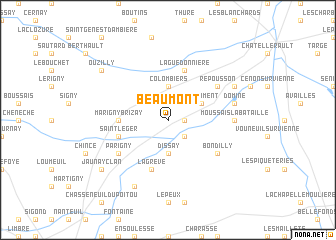 map of Beaumont