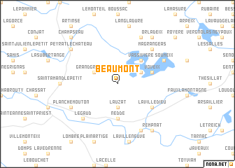 map of Beaumont