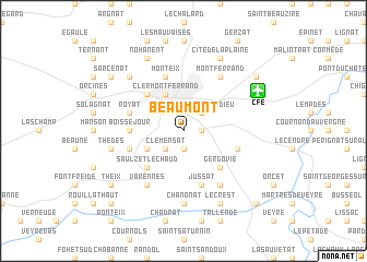 map of Beaumont