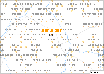 map of Beaumont