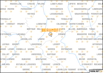 map of Beaumont