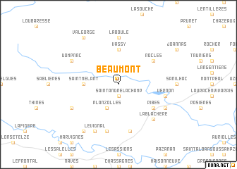 map of Beaumont