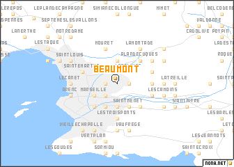 map of Beaumont