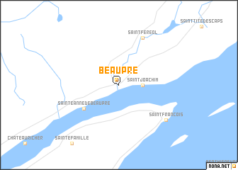 map of Beaupré