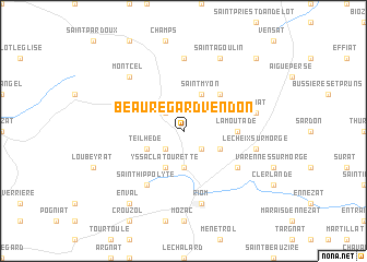 map of Beauregard-Vendon