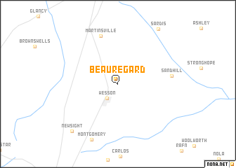 map of Beauregard