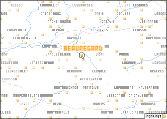 map of Beauregard