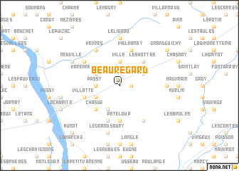 map of Beauregard