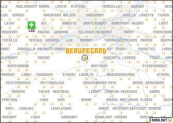 map of Beauregard