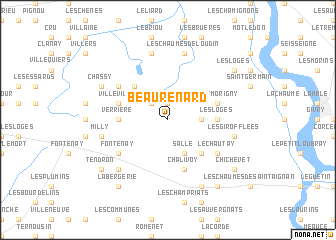 map of Beau-Renard