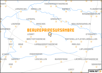 map of Beaurepaire-sur-Sambre
