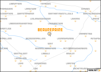 map of Beaurepaire