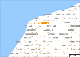 map of Beaurepaire