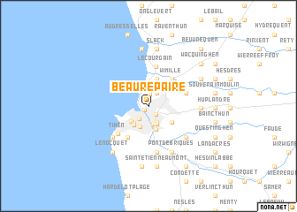 map of Beaurepaire